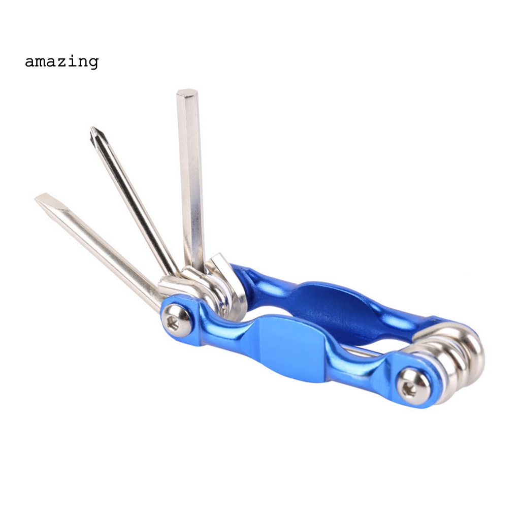 Bộ Cờ Lê Đầu Lục Giác 6 Trong 1 Chống Gỉ Có Thể Gấp Gọn Tiện Dụng Cho Xe Đạp