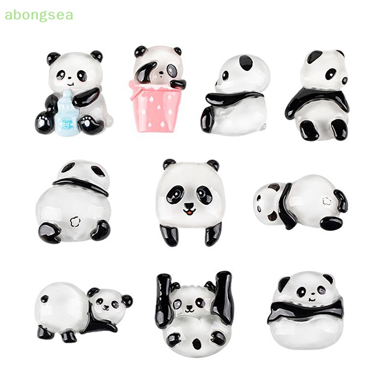 Set 5 Phụ Kiện Làm Trang Sức DIY Hình Gấu Trúc Thời Trang