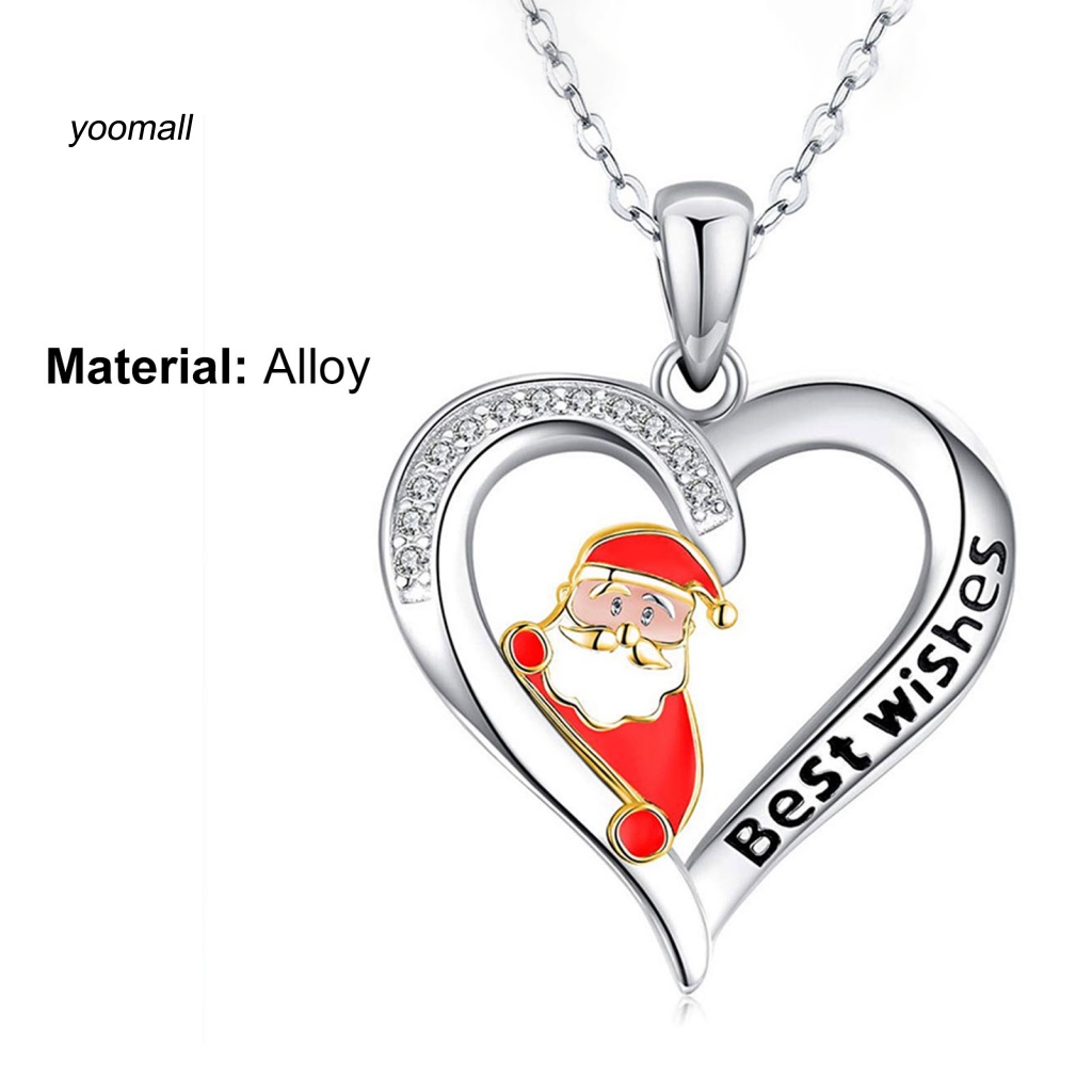 Vòng cổ Mặt Hình Trái Tim Đính Đá Lấp Lánh Cho Nữ