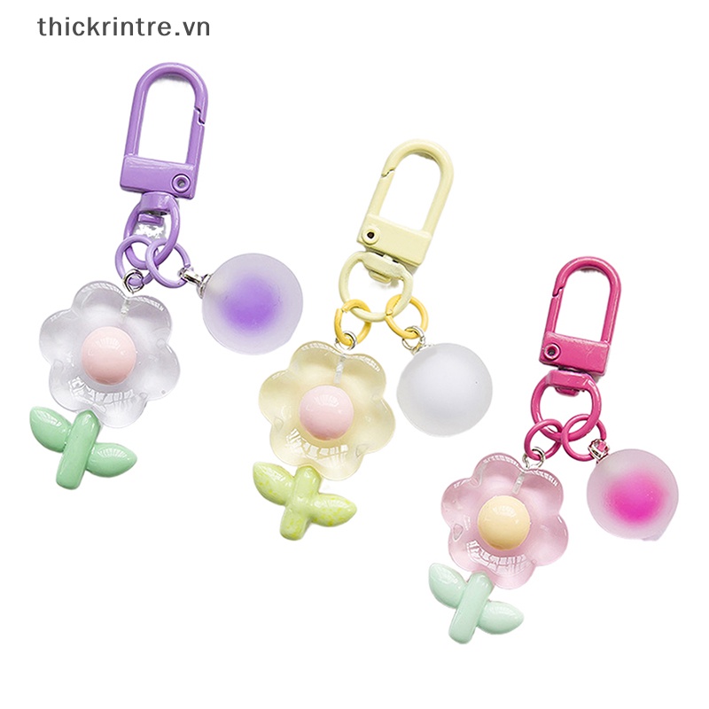 Móc Khóa Hình Hoa Nhiều Màu Sắc Sáng Tạo Cho Nữ
