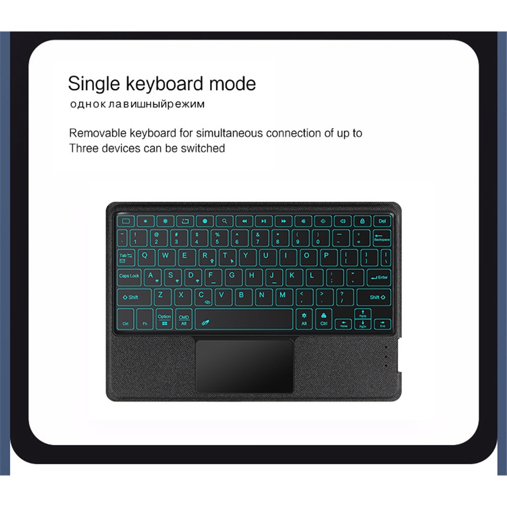 Bao Da Máy Tính Bảng TPU Có Thể Tháo Rời Kèm Bàn Phím Không Dây Và Chuột Xoay 360 Độ Cho Xiaomi Mi Pad 6 / Xiaomi Mi Pad 6 Pro 11 "