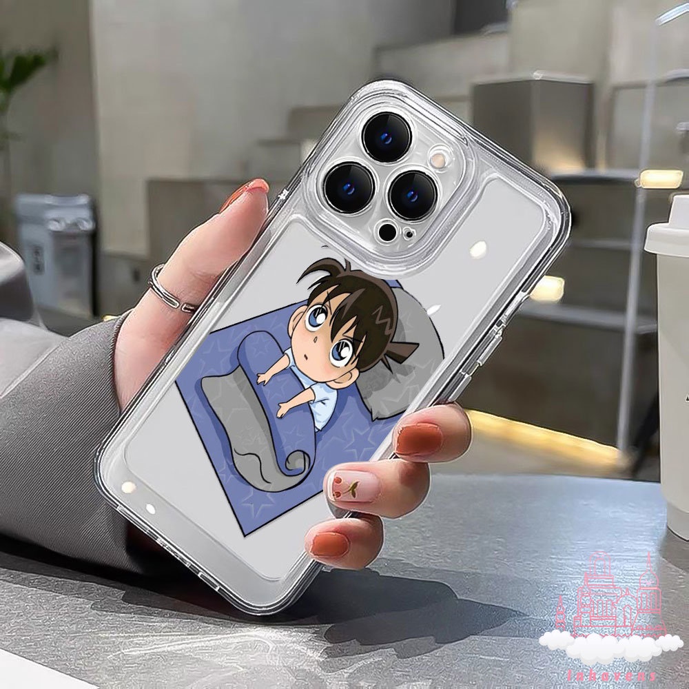 Ốp Điện Thoại tpu Mềm Trong Suốt Chống Sốc In Hình Thám Tử conan Cho iphone 14 plus 11 13 12 pro max x xr xs 7 se 2020