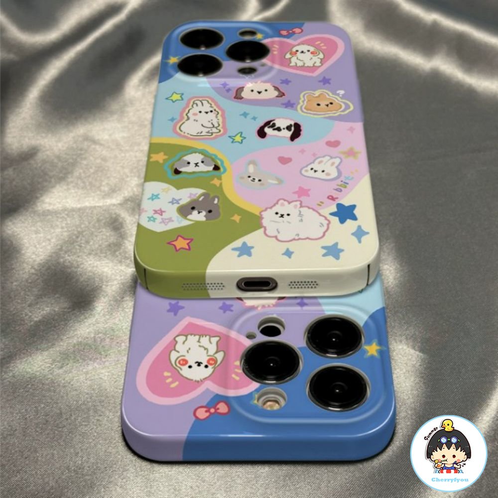 Ốp Điện Thoại TPU Dẻo Họa Tiết Hoạt Hình Động Vật Nhiều Màu Dễ Thương Chống Sốc Cho IPhone 11 12 13 14 Pro Max