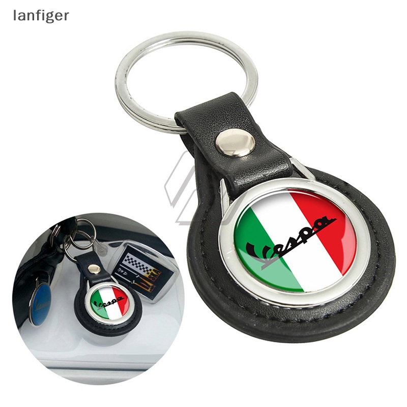 Lanf Mới Móc Khóa Xe Máy Bằng Da Cá Tính