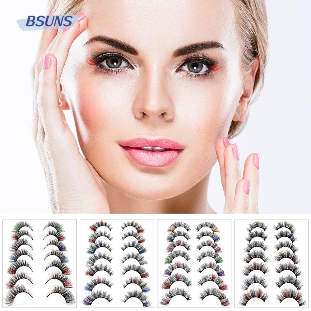 Bộ 7 Cặp Lông Mi Giả Kiểu Mắt Mèo Độc Đáo Cho Hóa Trang