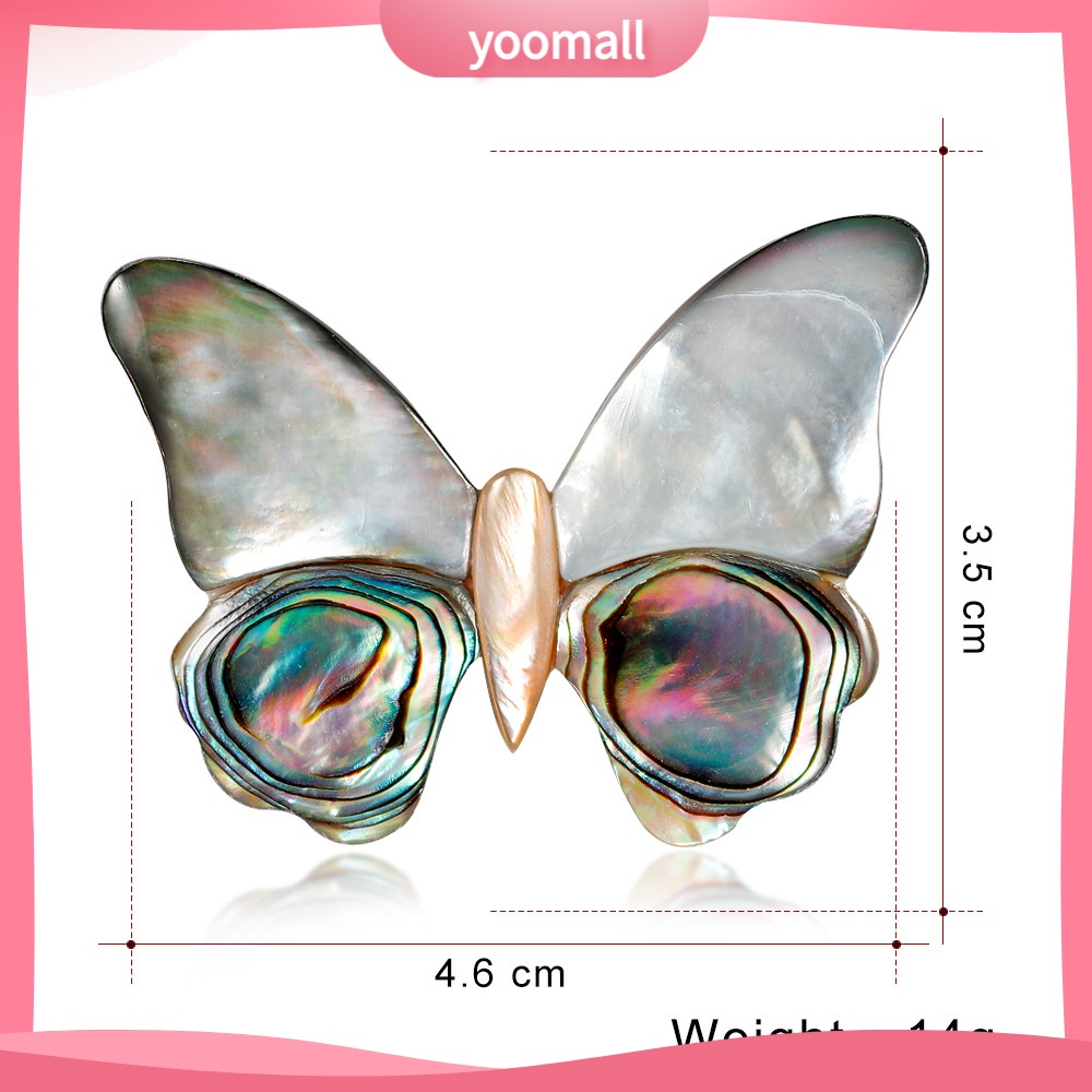 [YM] Ghim Cài Áo Hình Vỏ Sò Bướm Tinh Tế Cho Nữ