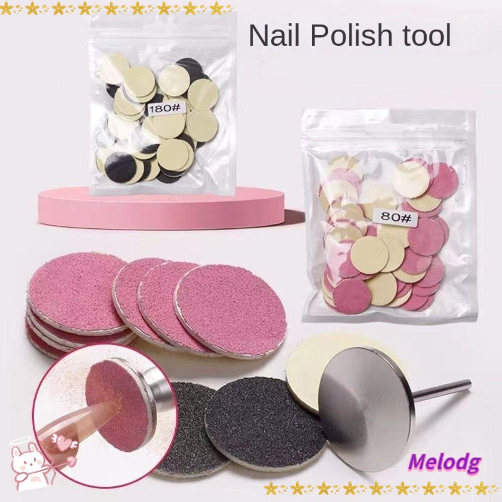 MELODG Bộ 50 Dụng Cụ Đánh Bóng Móng Tay Mới|Dụng Cụ Tẩy Tế Bào Chết Cho Da