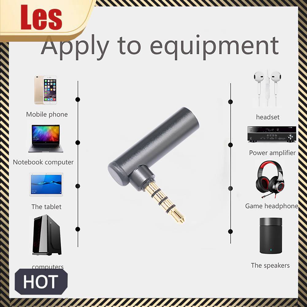 Bộ KếT NốI Âm Thanh 90 Độ 3.5mm ĐầU CắM Sang Lỗ CắM