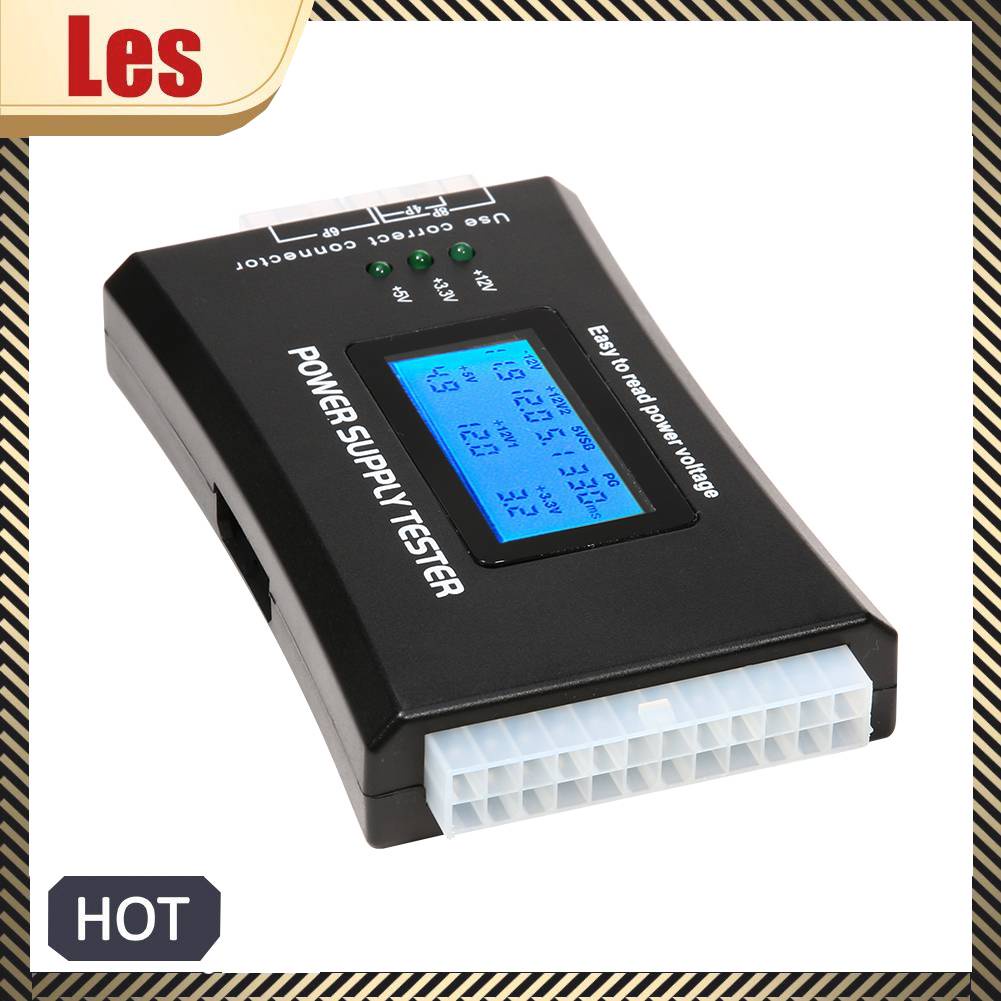 Dụng Cụ Kiểm Tra Nguồn Điện 20 / 24 Pin Với Màn Hình LCD Kỹ Thuật Số