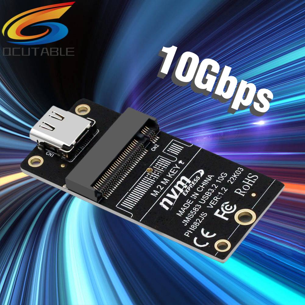 Thẻ Chuyển Đổi NVME M.2 Sang Type-C SSD 10Gbps Hỗ Trợ 2230 2242 2260 2280
