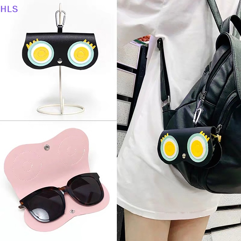 Hộp Đựng Mắt Kính Cận Thị Bằng Da PU In Họa Tiết Động Vật Hoạt Hình Dễ Thương Cho Nữ