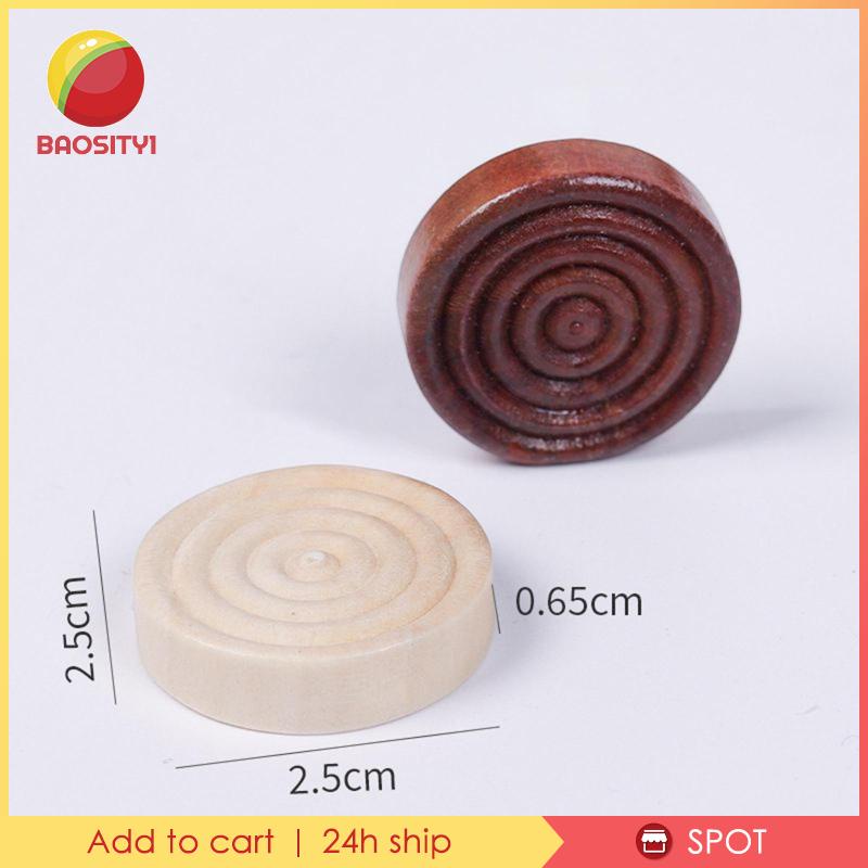 [Baosity1] Bộ 24 Miếng Cờ Gỗ Nâu Và Tự Nhiên Cho Gia Đình