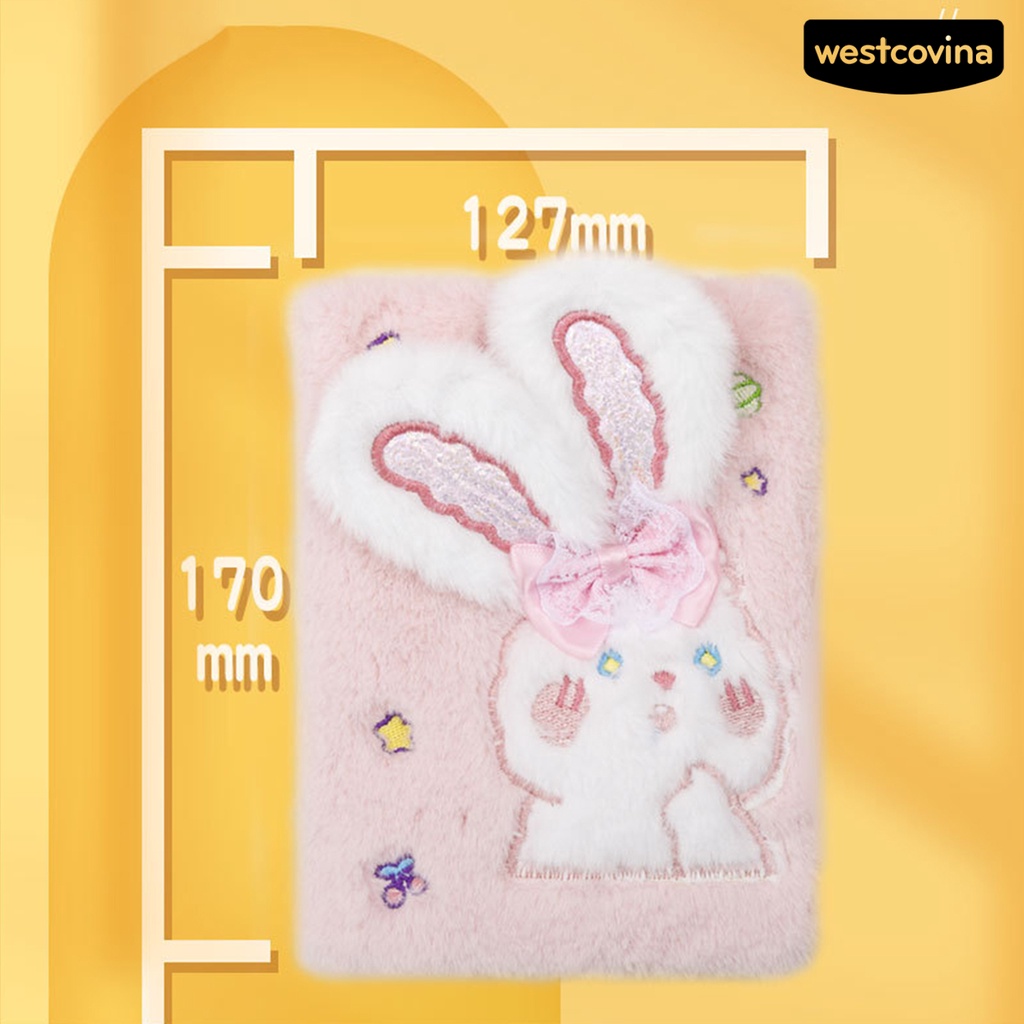 [WSTN] [WSTN]✎Sổ Tay Ghi Chú Bằng Giấy Dày Dặn Chống Nước Mịn Màng Thiết Kế Tai Thỏ Lớn