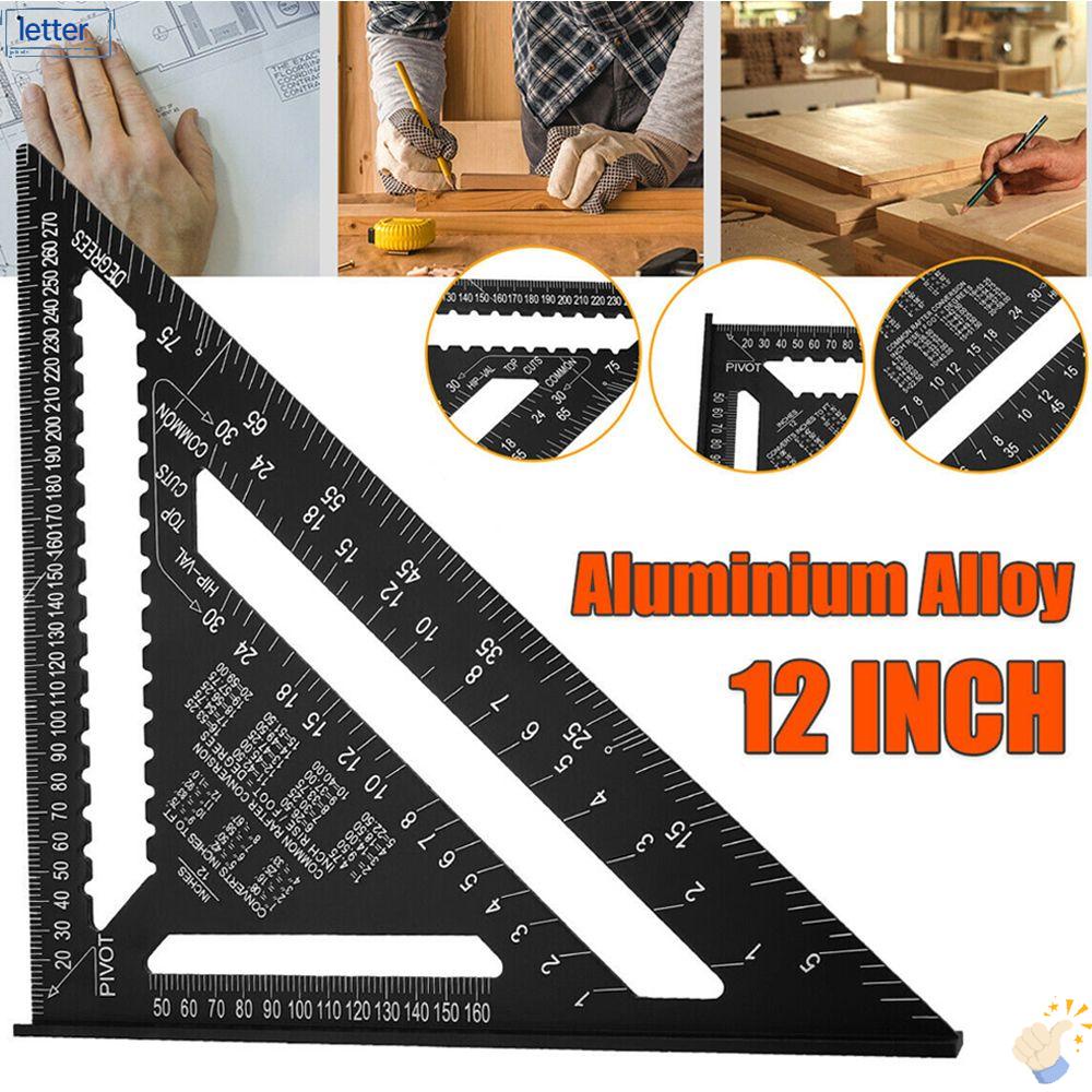 LET Thước Đo Tốc Độ Góc Vuông 7 / 12 Inch Bằng Hợp Kim Nhôm