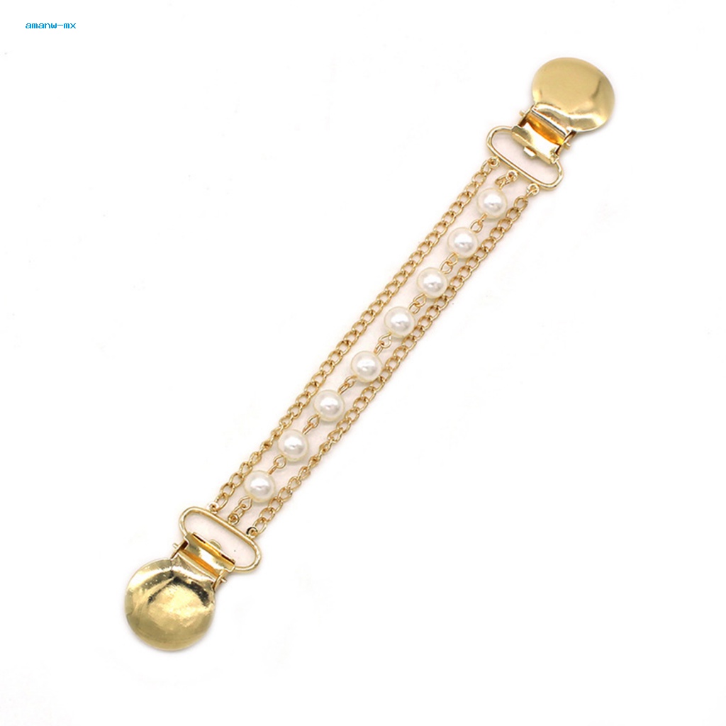 Ghim Cài Cổ Áo Đính Ngọc Trai Nhân Tạo Thời Trang Cho Nữ