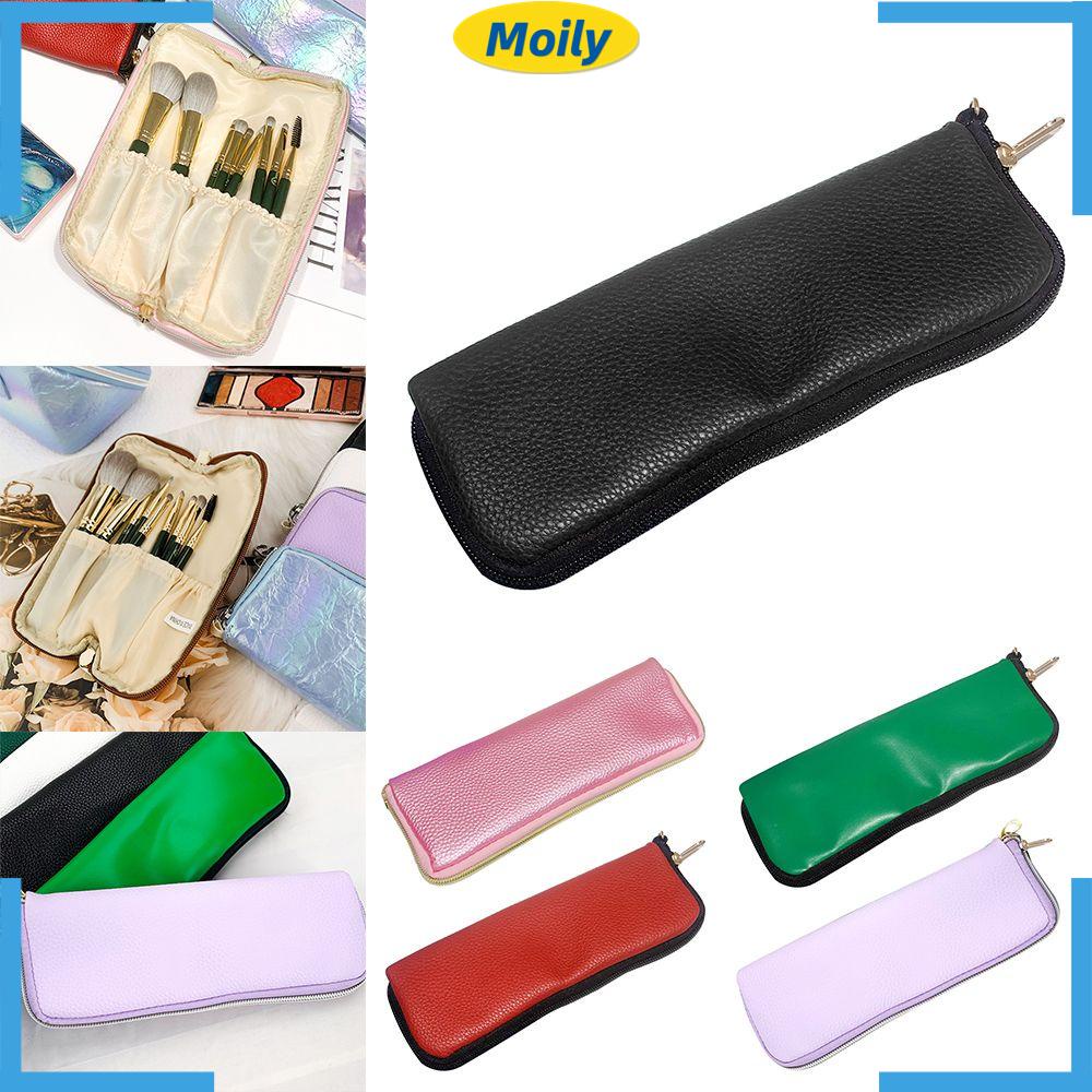 MOILYVN Túi Da PU Đựng Mỹ Phẩm Cỡ Lớn Tiện Dụng Mang Đi Du Lịch