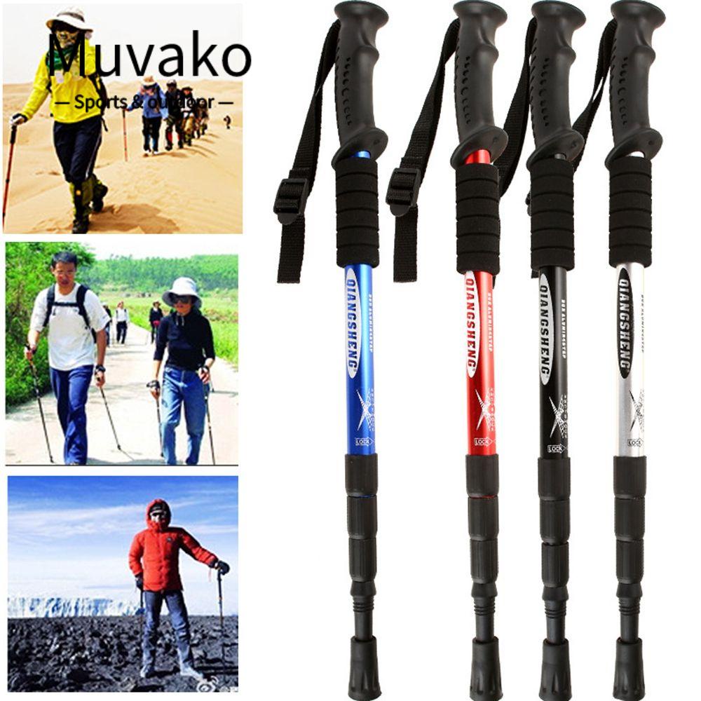 MUVAKO Gậy Đi Bộ  Bằng Cao Su Chống Sốc Có 4 Màu