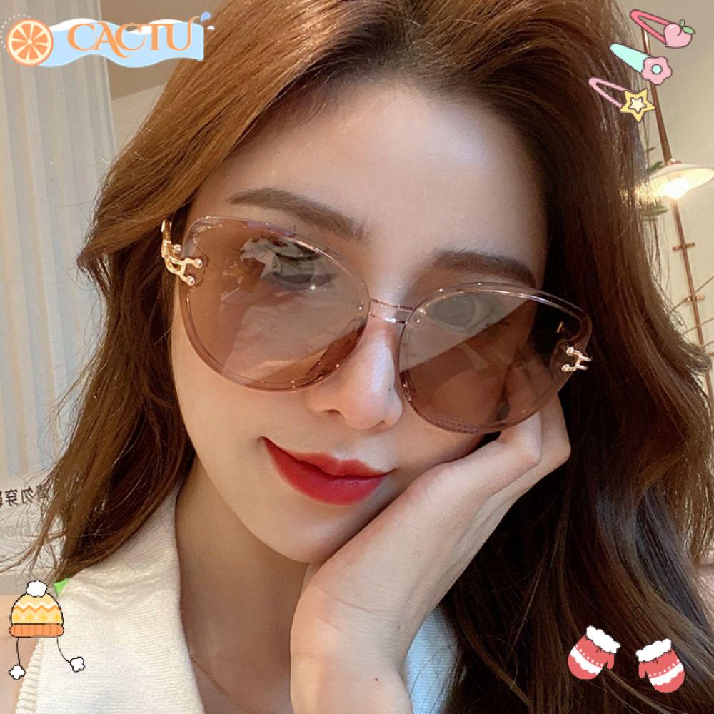 Kính Mát Gọng Tròn Màu Nâu Đậm Thời Trang Cho Nam Và Nữ