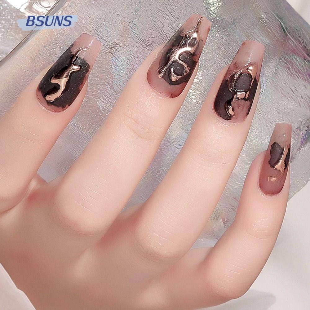 Bộ 24 Móng Tay Giả Dạng Nhấn Che Phủ Toàn Diện