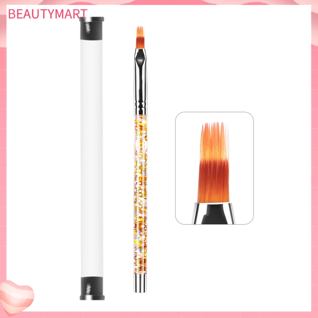 Cọ Vẽ Móng Nghệ Thuật Đầu Dẹt Chất Liệu Nylon Có Thể Tái Sử Dụng