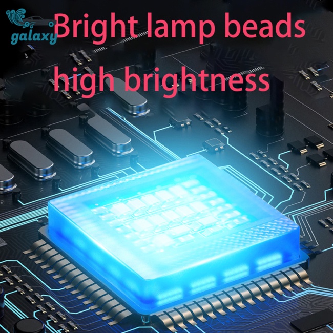 Galaxy Set 4 Đèn Led Rgb 7 Màu Chống Thấm Nước Có Thể Sạc Lại Dành Cho Xe Mô Tô Vào Ban Đêm