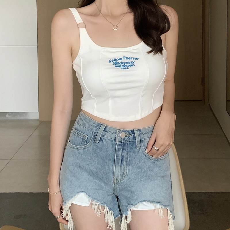 Áo Ngực Thể Thao Cotton Một Mảnh Có Mút Đệm Phong Cách Trẻ Trung Dành Cho Nữ