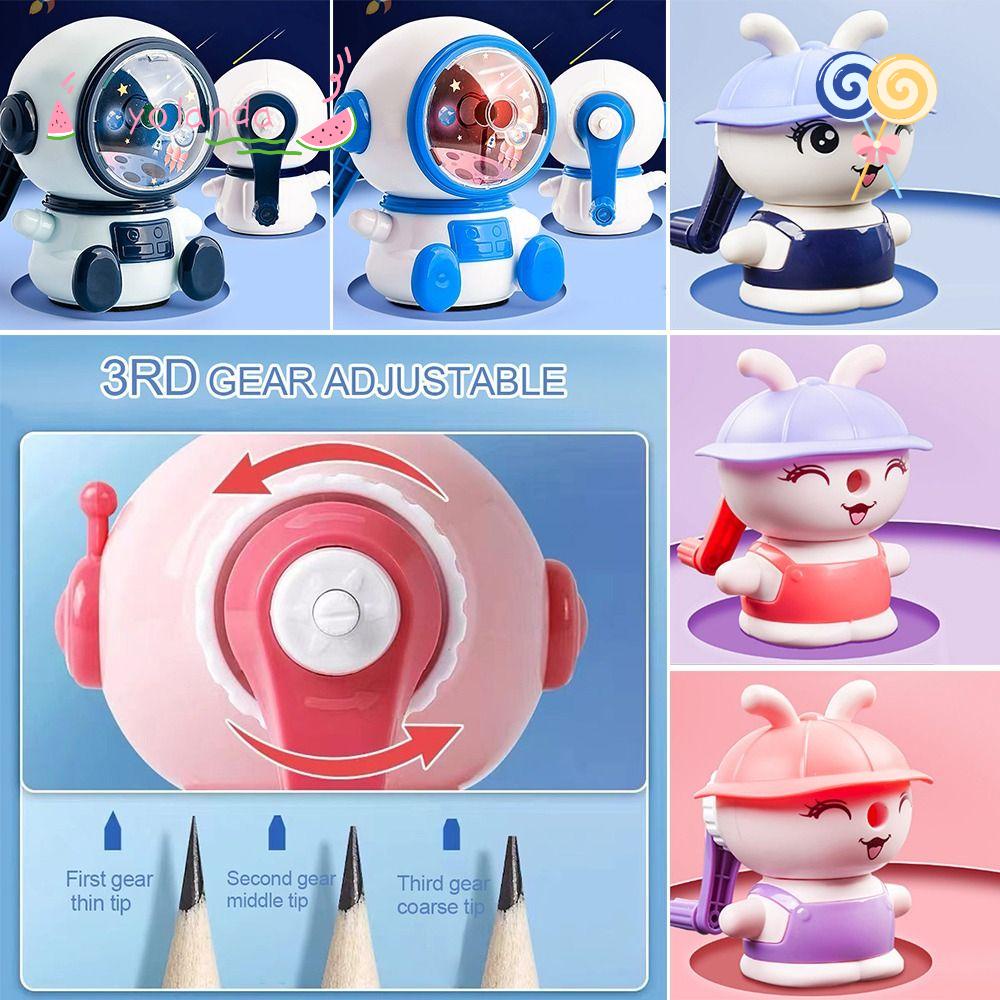 YOLA Gọt Bút Chì Tự Động Hình Phi Hành Gia / Thỏ Hoạt Hình Đáng Yêu