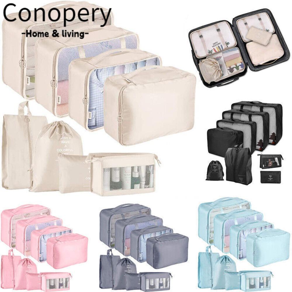 CONOPERY Set 9 Túi Đựng Mỹ Phẩm Cỡ Lớn Tiện Dụng
