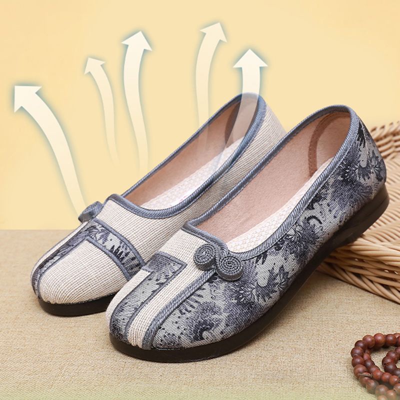 Giày Vải Đế Mềm Chống Trượt Thoải Mái Thời Trang Mùa Hè Cho Nữ
