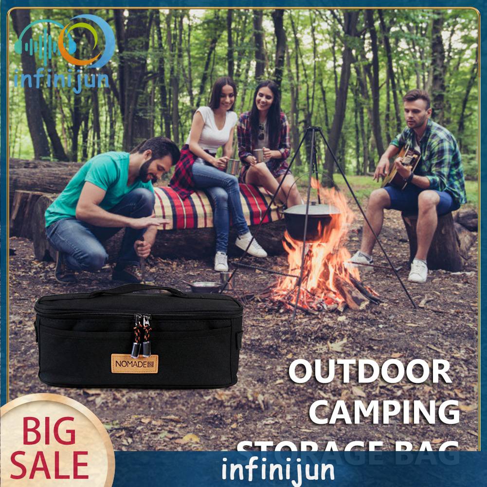 Túi Đựng Dụng Cụ Nấu Ăn 600D Bằng Vải Oxford Chống Thấm Nước Tiện Dụng Mang Theo Du