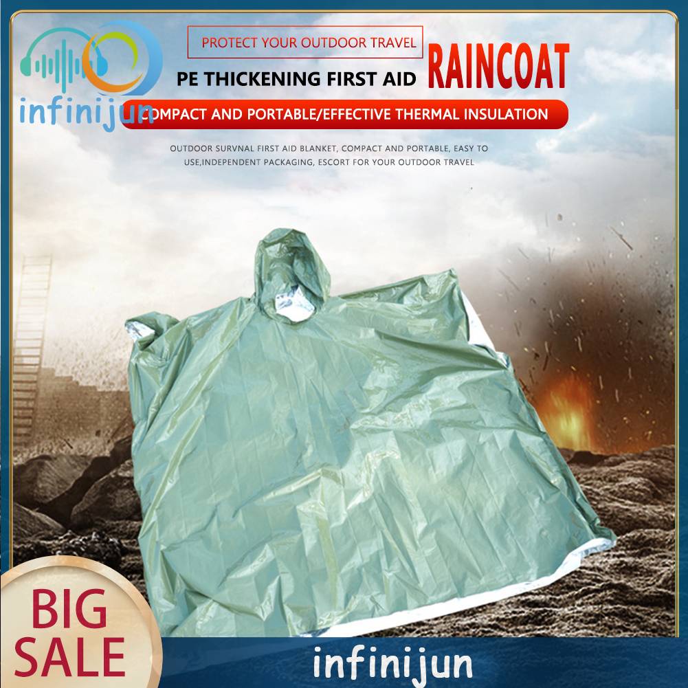 Vỏ Bọc Áo Mưa Khẩn Cấp Bằng Màng Nhôm Tiện Dụng