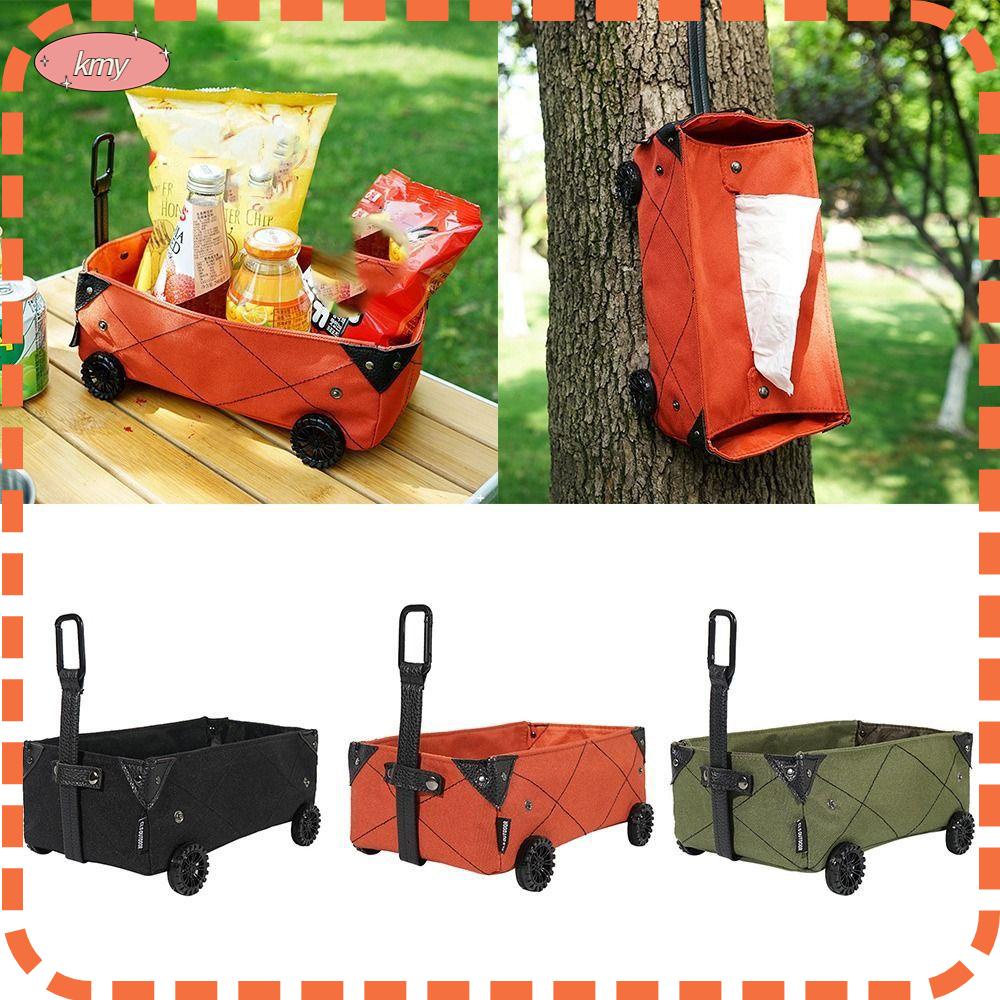 Hộp Đựng Khăn Giấy KRNY Bằng Vải Bạt Gấp Lại Được Mẫu Mới Dùng Trong Nhà Và Ngoài Trời