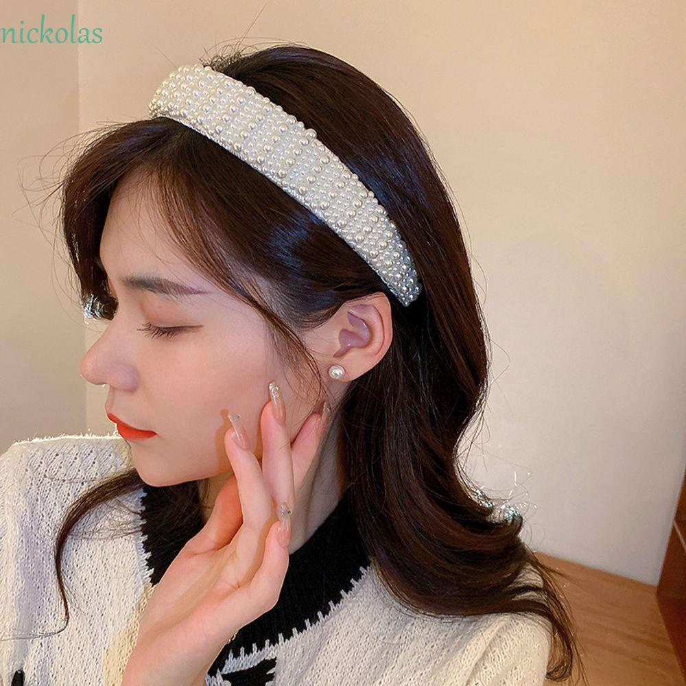 NICKOLAS Băng Đô Cài Tóc Thiết Kế Đơn Giản Ngọt Ngào Cho Cô Dâu