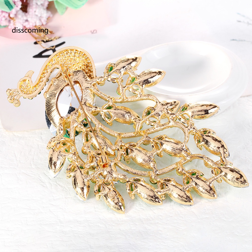 Áo Khoác SL SL Kiểu Dáng Trẻ Trung Năng Động| Ghim Cài Áo Hình Chim Công Đính Đá Phong Cách Retro