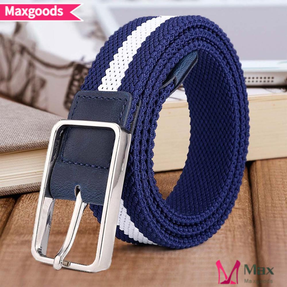 MAXG Thắt Lưng Vải Canvas Co Giãn Nhiều Màu Sắc Thời Trang Unisex