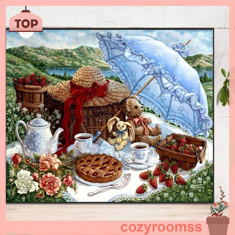 Tranh Đính Đá Kim Cương Toàn Bộ 5D DIY Hình Vẽ Nghệ Thuật Trang Trí Nhà Cửa