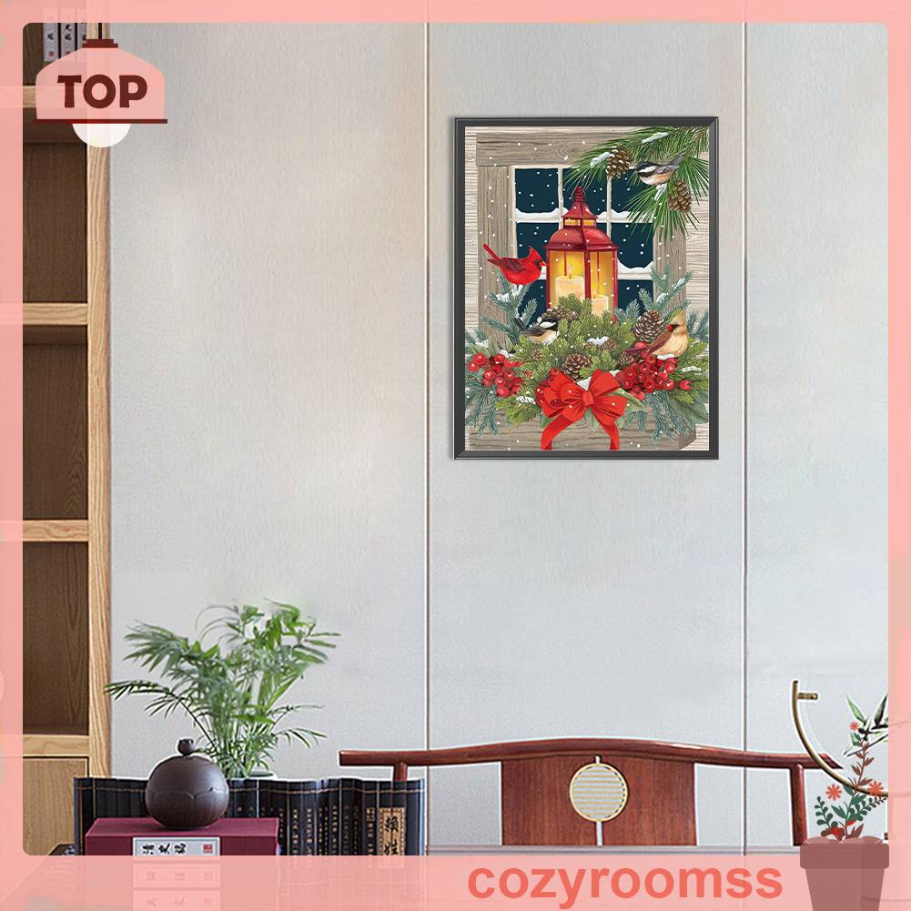 Tranh Đính Đá Kim Cương Toàn Bộ 5D DIY Hình Chim Sẻ