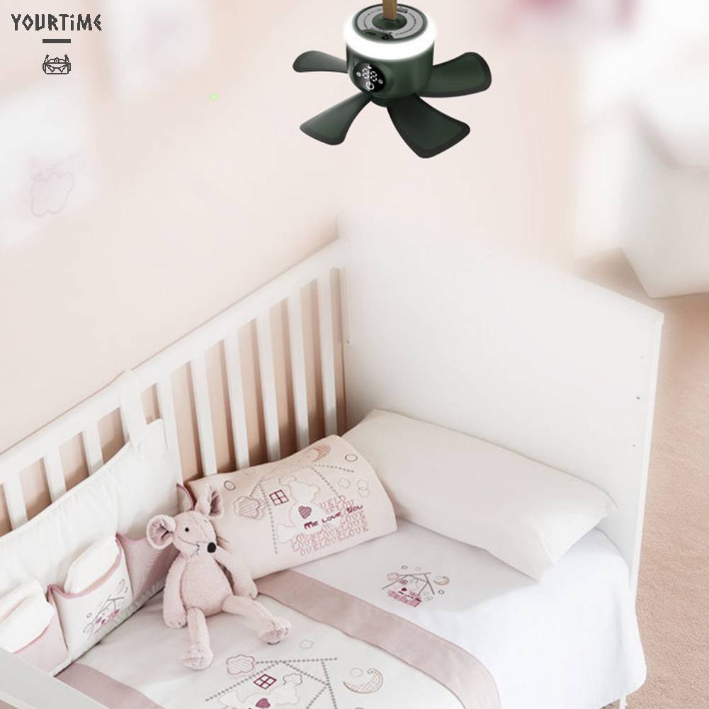 Quạt Trần Điều Khiển Từ Xa 8000mAh Sạc USB Có Đèn LED