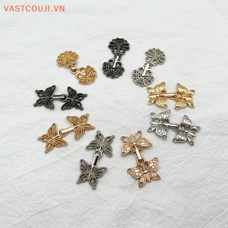 Vastji Nút Cài Áo Bằng Kim Loại Phong Cách Hanfu Tang Cổ Điển DIY