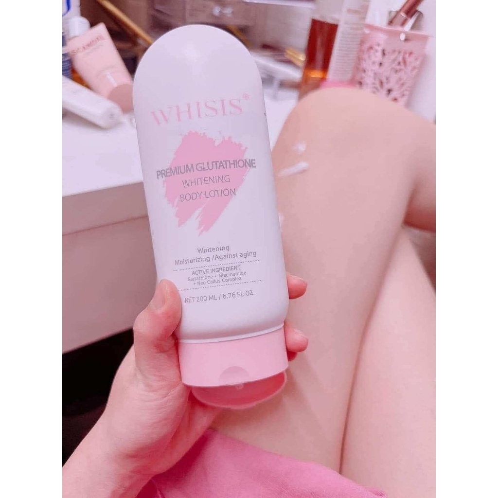 Combo Dưỡng Thể Trắng Da Ngày Và Đêm Whisis Premium Whitening Body Lotion 200ml