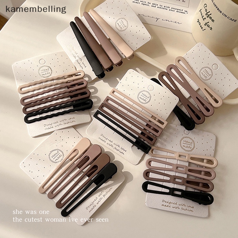 Set 3 / 4 Kẹp Tóc Thiết Kế Mới Thời Trang Theo Phong Cách Vintage Dành Cho Nữ