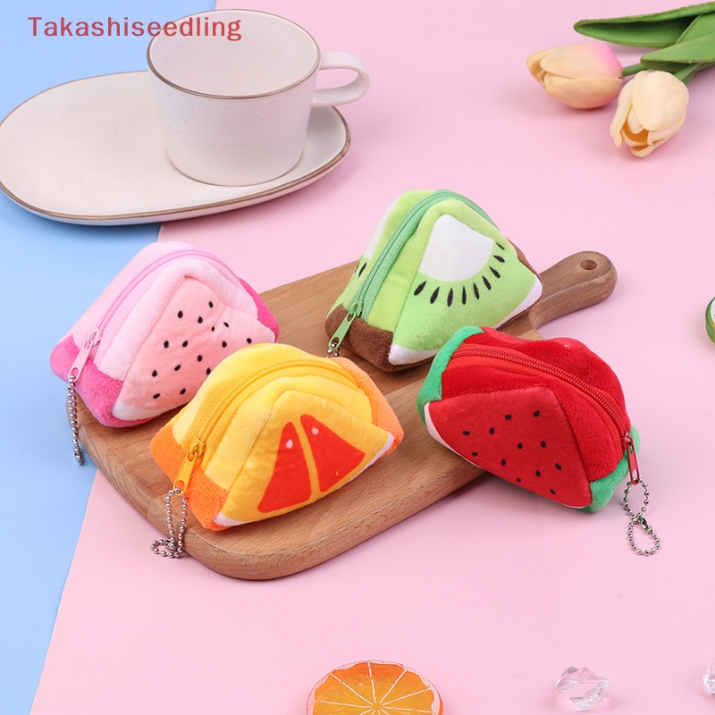 1 Ví Đựng Tiền Xu Hình Trái Cây Nhồi Bông Đáng Yêu Dành Cho Nữ