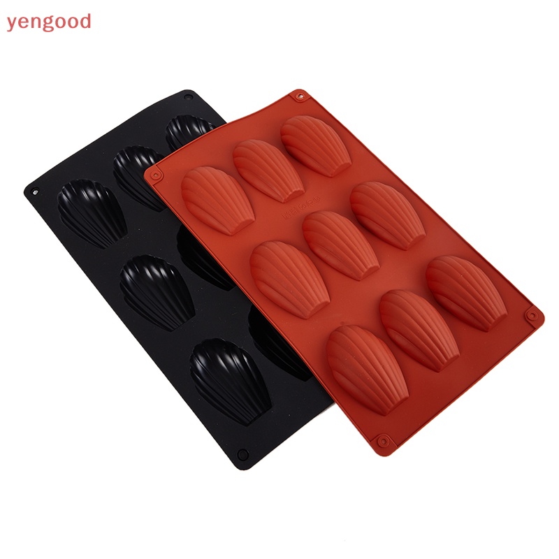 Khuôn Silicone Làm Bánh 9 Ô Hình Vỏ Sò Chống Dính