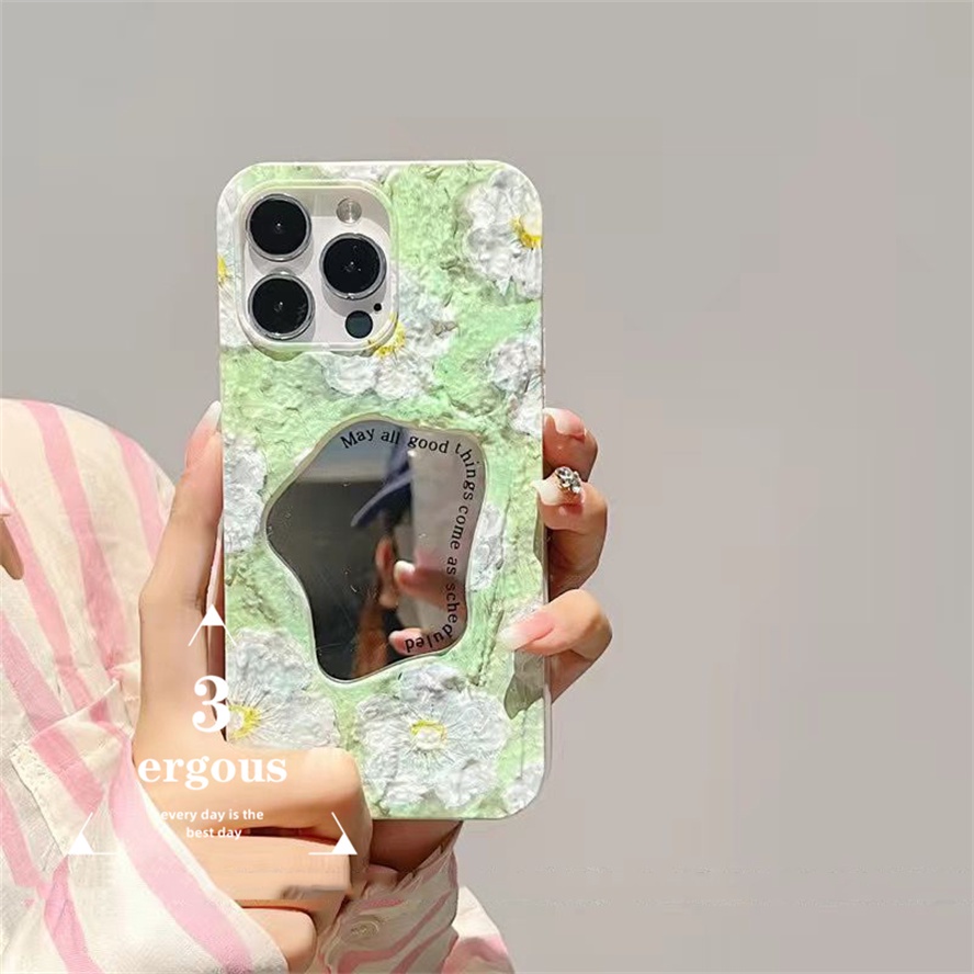 Ốp Điện Thoại Nắp Lật Tráng Gương Hình Học Màu Kẹo Cho IPhone 14 13 12 11 Pro Max SE2020 X XR Xs Max 7 8 Plus