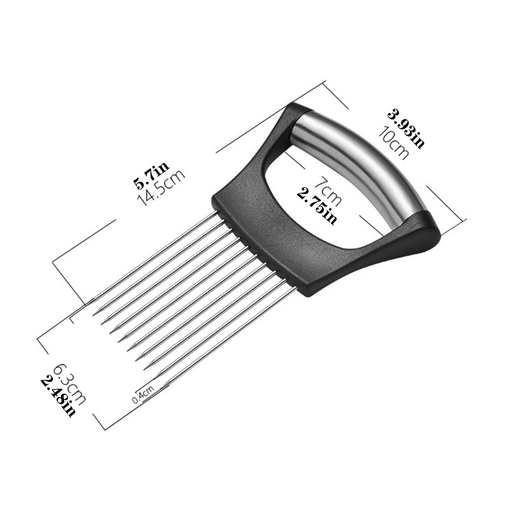 =Christmas=Kitchen Cutting Tool Durable Onion Cutting Holder With Comfortable Handle