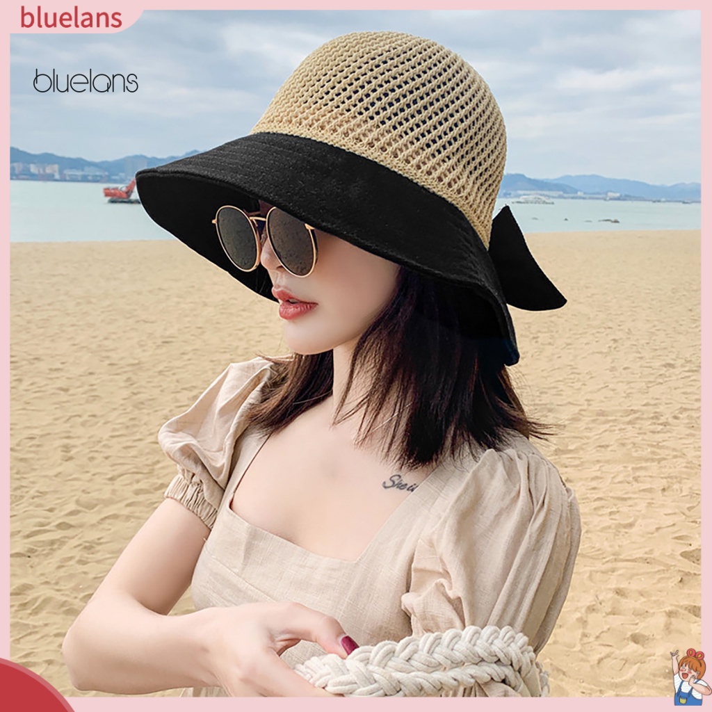 Nón Bucket Thoáng Khí Thiết Kế Thắt Nơ Xinh Xắn Thời Trang Cho Nữ