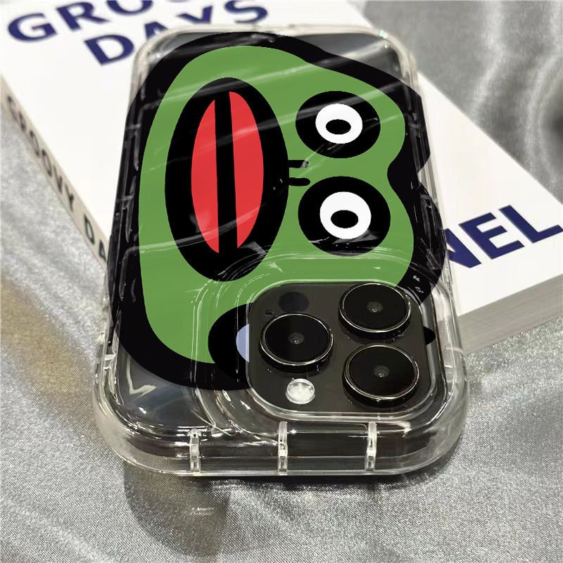 Ốp Điện Thoại Mềm Trong Suốt Họa Tiết Môi Đỏ / Ếch Dễ Thương Cho iPhone14promax87 1312 xr11 plus 8QNX