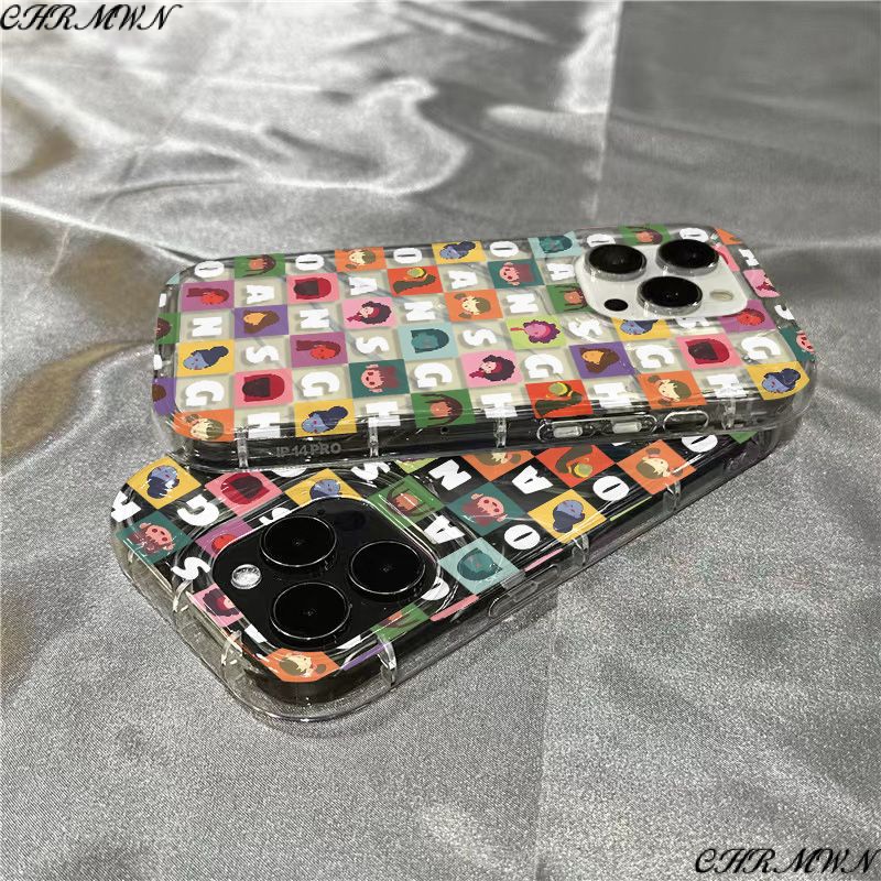 Ốp Điện Thoại Mềm Trong Suốt In Hình Chân Dung Và Chữ Dễ Thương Cho Iphone 14Promax 1312 / 11 7 / 8plus xr / sins 2ECQ