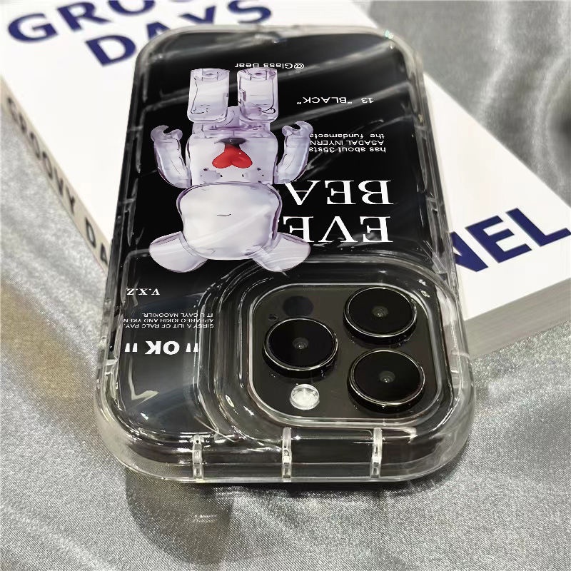 Ốp Điện Thoại Trong Suốt In Hoạ Tiết Sins / Dễ Thương Xinh Xắn Dành Cho Iphone xr111312Ốp Điện Thoại Dẻo Họa Tiết Hoạt Hình Chú Gấu Violent Dễ Thương Cho Iphone14Promax 8 / 7Iphone14