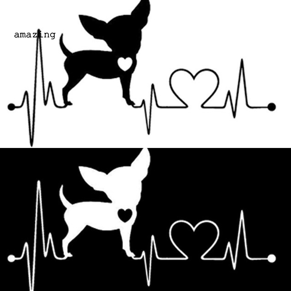 Miếng Dán Trang Trí Cửa Sổ Xe Hơi Họa Tiết Chú Chó Hoạt Hình Dễ Thương